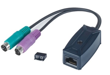 KM01 鍵盤、鼠標雙絞線延長器- PS/2接口﻿ Keyboard Mouse CAT5 Extender