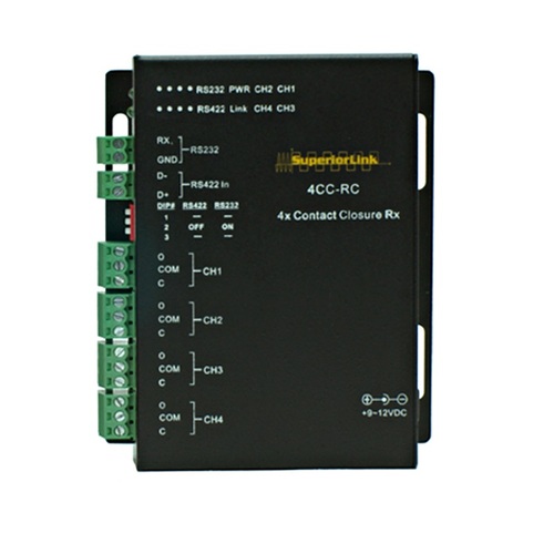 VAD-4DO, 4CC-RC 由電腦輸出控制4路繼電器開/關, 4路乾接點轉RS232/RS485傳輸產品圖