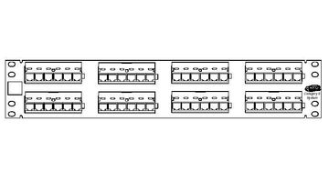 AMP(Tyco)-1375014-1 CAT6-UTP-24P 網路線跳線面板