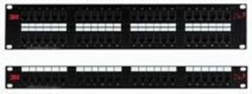 3M-VOL-PP648B Patch Panel Cat. 6 110 Contact UTP 568A/B 48 Port Black 48P跳線面板