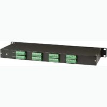 SP016T 雙絞線傳輸設備用19”1U 機架式防雷器 Video Surge Protector for DVR in 1U Rack Mounting Panel產品圖