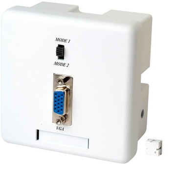 VW02 無源嵌入式VGA視頻雙絞線延長器﻿ Wall Plate VGA CAT5 Extender