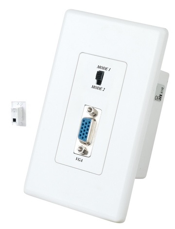 VW01 無源嵌入式VGA視頻雙絞線延長器 Wall Plate VGA CAT5 Extender