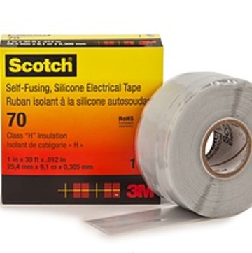 3M™ 70自融性矽橡皮膠帶 (Self-Fusing Silicone Rubber Electrical Tape )