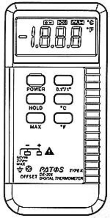 DE-305數字掌上型溫度錶