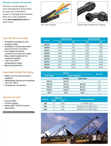 ALPHA-Solid bus bar wire (12 to 6 AWG) 太陽能板接地的实心母线產品圖