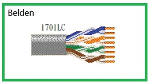 BELDEN 1701LC Multi-Conductor - Enhanced Category 5e Bonded-Pair Cable 超五類無隔離UTP乙太網路線 Bonded-Pair產品圖