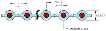 HF-HJS Jumper Cable 電子排線 26 AWG UL STYLE:2651 CSA Standard : C22.2 No. 210.2 105°C 300V