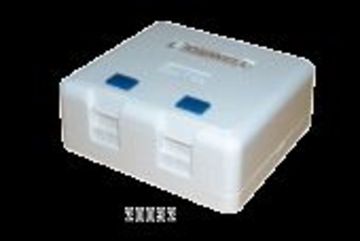 Hosiwell-20032 Dual Port Surface Mount Box 雙孔桌上型資訊插座盒產品圖