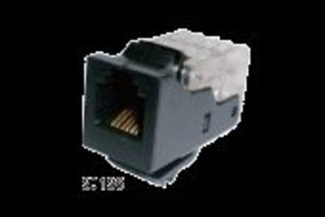 Hosiwell-20126-BK RJ25 6P6C Horizontal Type (tool less termination), IDC terminateModular Jack 插座產品圖