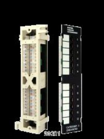 Hosiwell-20301 Cat.5e 12 Ports Patch Panel for 89D Bracket 迷你型 12P 跳線面板產品圖