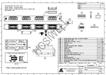 Hosiwell- Cat.5e 19" 16 P Patch Panel 跳線面板 Standard Type