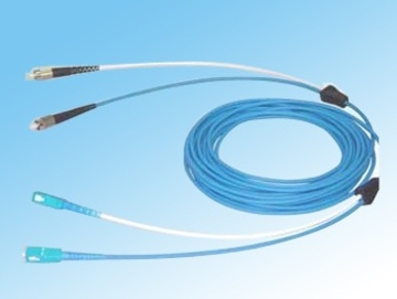 KP-Duplex Armored Fiber Optic Patch Cord (FC,SC,ST,LC,MU,MTRJ) 金屬鎧裝2芯光纖跳線產品圖