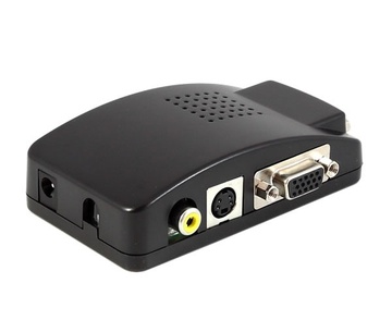 LENKENG-FLY7503AV 视频轉换器 RCA Composite & S-Video to VGA Converter產品圖