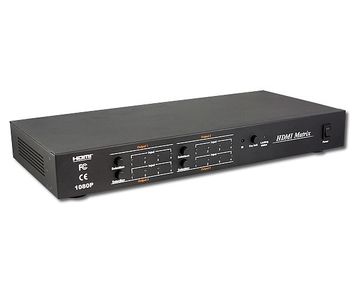 LENKENG-LKV344 4x4 HDMI Matrix Switch with Remote Control and RS232 HDMI矩陣四進四出產品圖