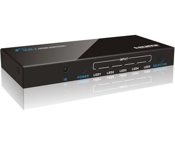 LENKENG-LKV501 5x1 HDMI Switch 五進一出HDMI切換器 5x1 3D HDMI Switch產品圖