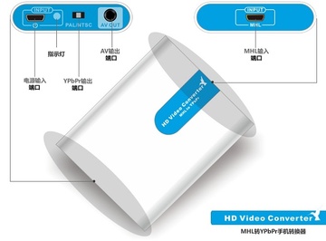 LENKENG-LKV551 MHL轉AV手機轉换器-MHL to AV_手机屏幕放大器