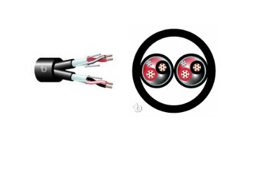 Teldor 6212402xxx 2Px2Px24 AWG MultiPair Individually Foil Shielded and Jacketed Ultraflex Microphone Cable 4P超柔軟麥克風線