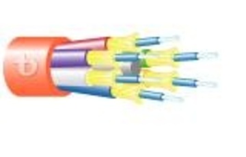 Teldor-95B39FF12C 12 Fiber Breakout HFFR Cable 12芯緊式低煙無鹵室內光纖電纜產品圖