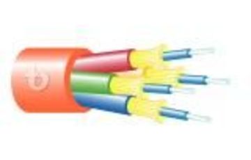 Teldor-95B3RFF04C Fiber Optic 4 Fiber Breakout OFNR Cable 4芯緊式室內光纖電纜產品圖