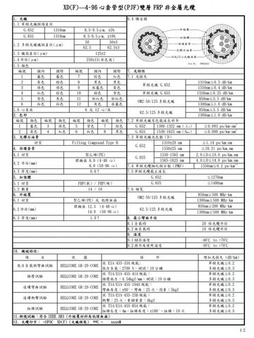 UFOC-XD(F)—4~96心套管型(PJF)雙層FRP非金屬光纜