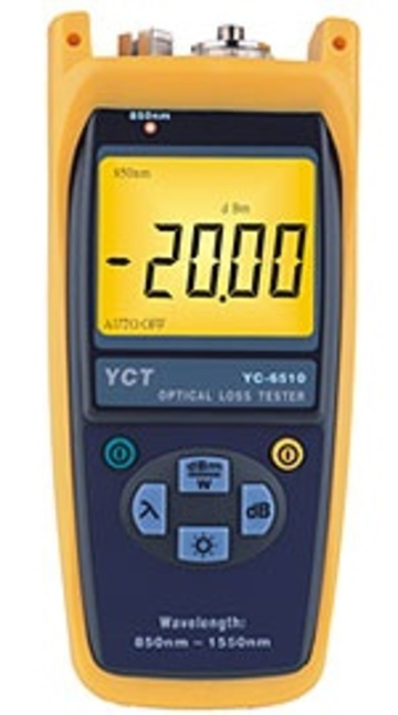 YC-6510 MM Fiber Optical Power Loss Tester 多模光纖功率損失測試儀器產品圖