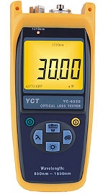 YC-6530 SM Fiber Optical Power Loss Tester 單模光纖功率損失測試儀器產品圖