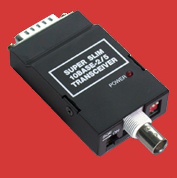 YD-10B5T2, 10B-AUI/2  Ethernet Super Slim 10Base-2/5 Transceiver, 以太網 10Base-2 轉 10Base-5收發器 