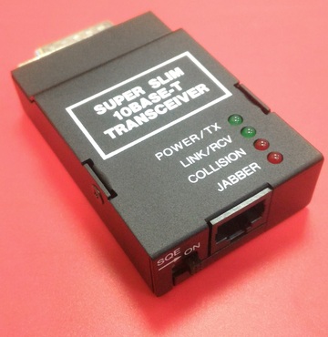 YD-10B5TT 乙太網絡10B-AUI/T Slim Ethernet Super Slim 10Base-5/T Transceiver