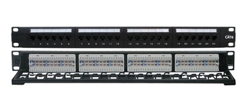 YD-508-24PCB-M 19吋CAT6跳線面板加理線架 PCB型產品圖