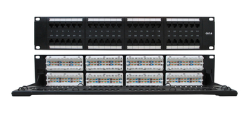 YD-508-48PCB-M 19吋CAT6跳線面板加理線架 PCB型 (48埠)