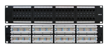 YD-508-48PCB 19吋CAT6跳線面板 PCB型 (48埠)