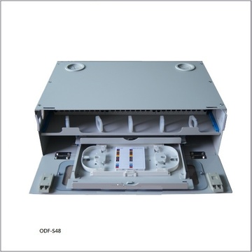 ODF-S48/ S72/ S96 Slidable ODF – S series 抽拉式配线箱 – S系列（熔纤盘和适配器面板均可抽拉出来）產品圖