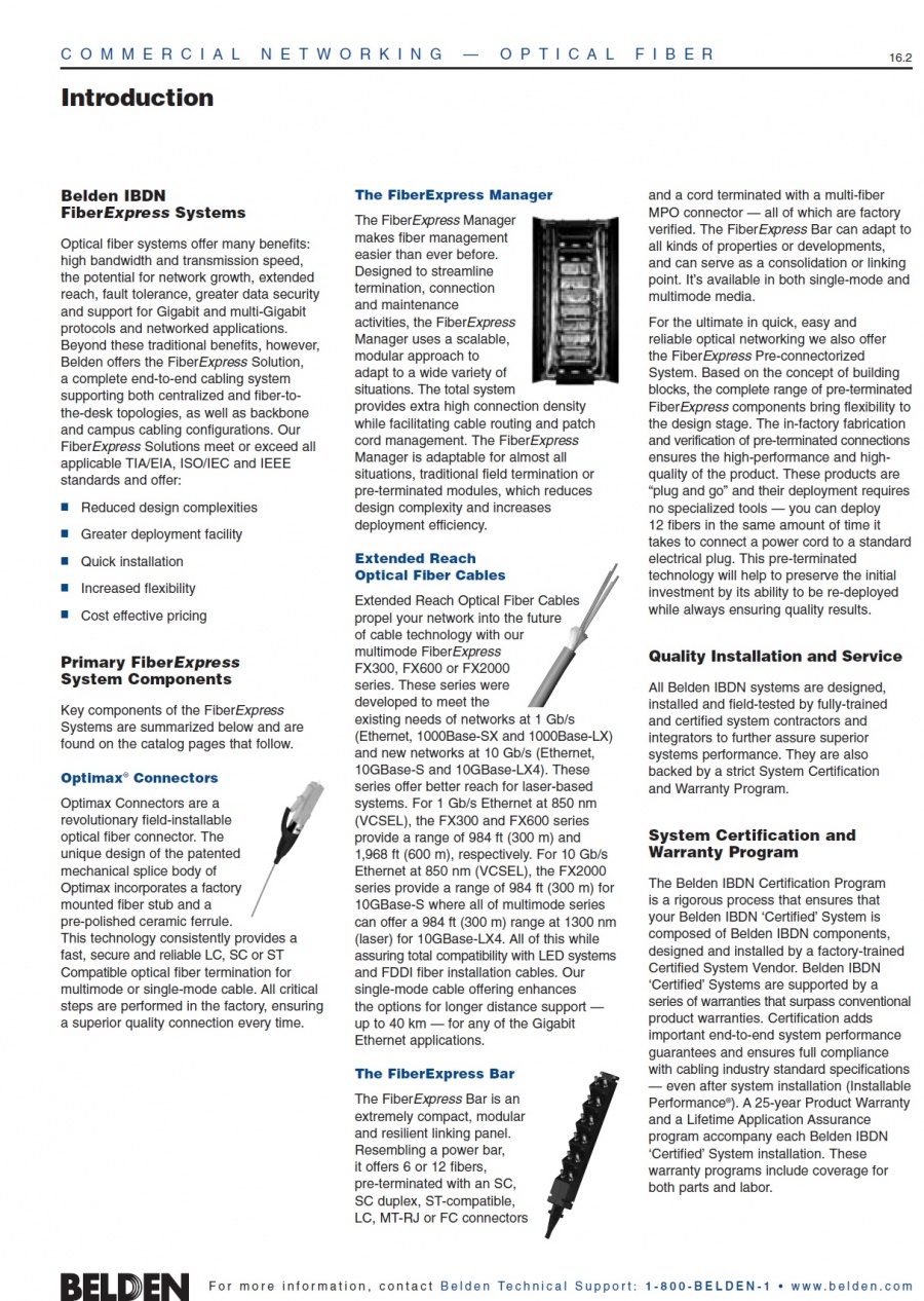 Belden-AX101794 FiberExpress Connectors Optimax® Field Installable Connectors and Installation Tool Kits 光纖電纜接頭及製作工具