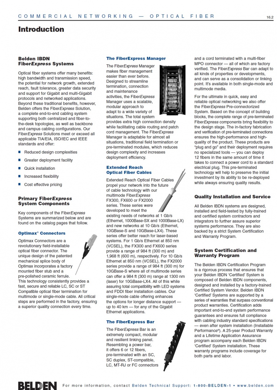 Belden-AX101794 FiberExpress Connectors Optimax® Field Installable Connectors and Installation Tool Kits 光纖電纜接頭及製作工具產品圖